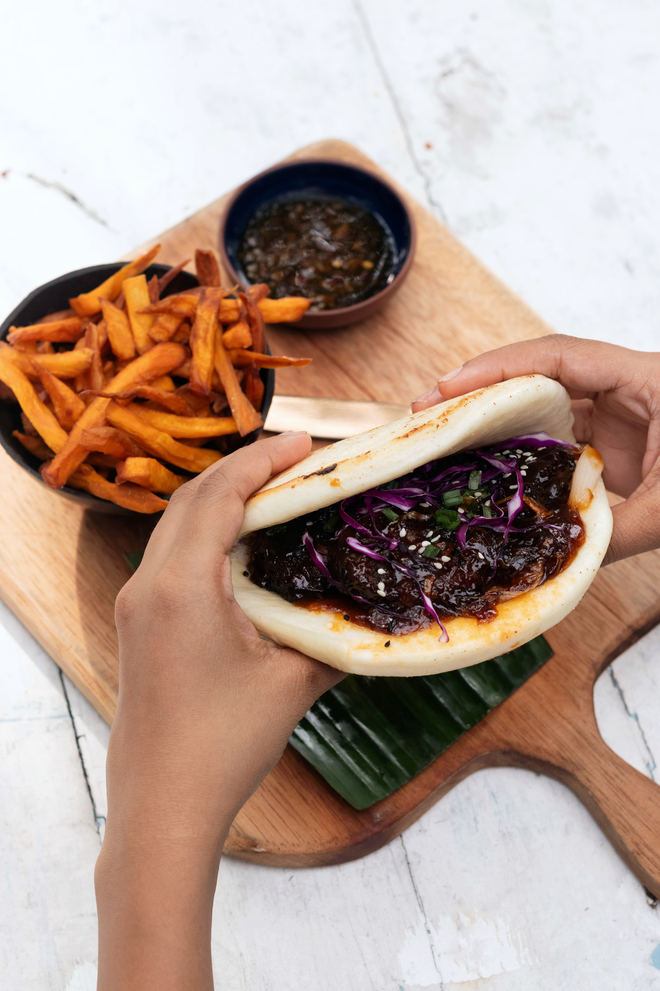 Lifestyle shot of Holy Dumpling meal